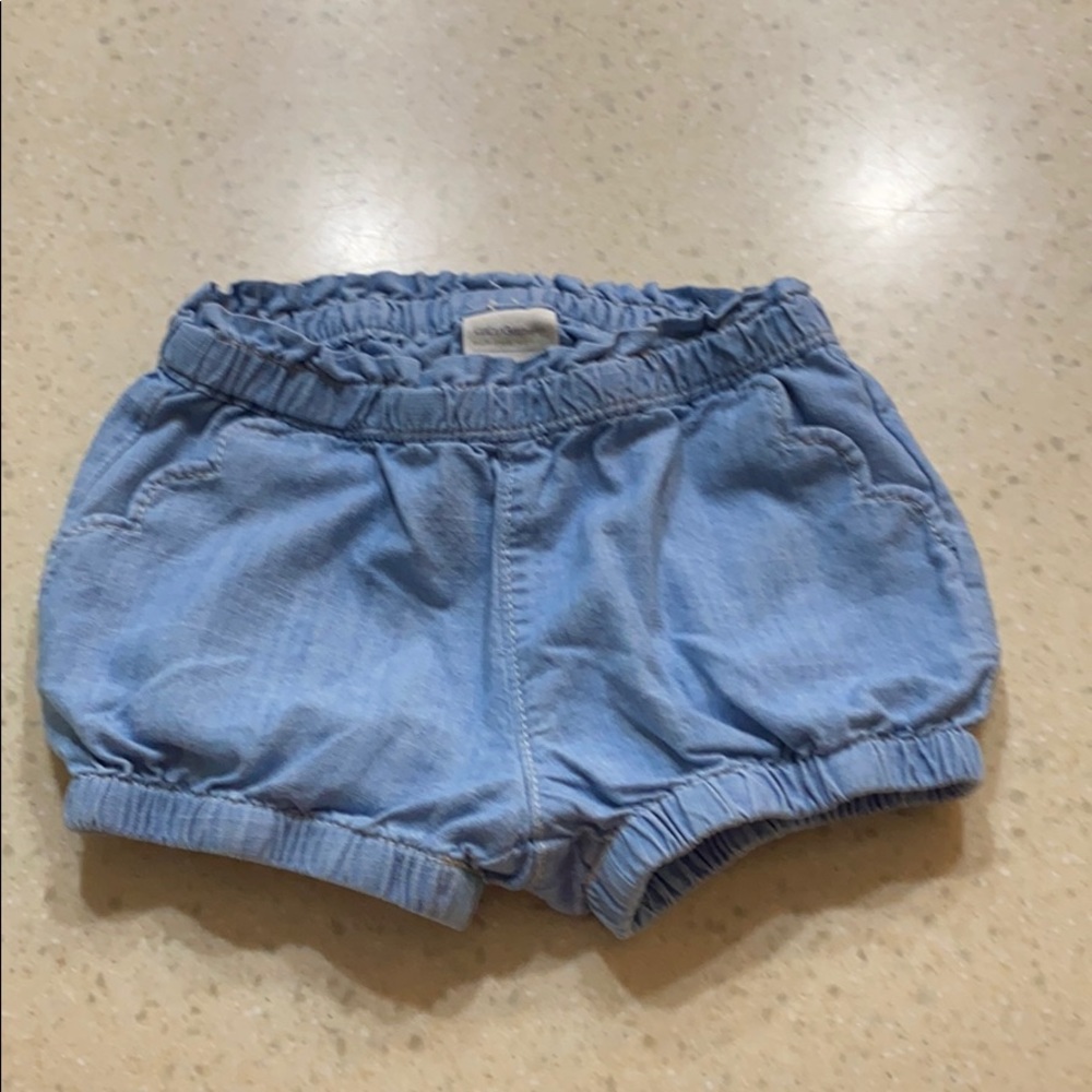 Baby gap girls chambray shorts